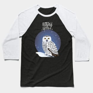 Get Ready for winter, winter nights snowy owl, winter forest in the nights, perfect for natura lovers Baseball T-Shirt